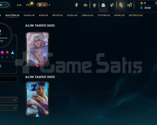TR Unranked | 2 Kostüm - 21 Hero | LoL Hesap
