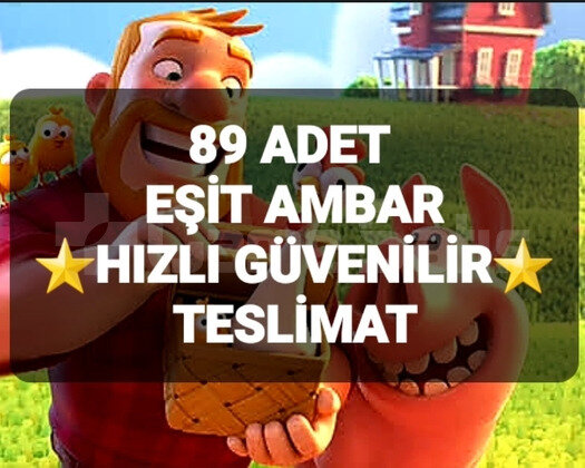 89 ADET EŞİT AMBAR