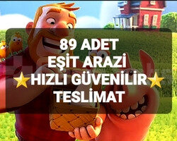 89 ADET EŞİT ARAZİ