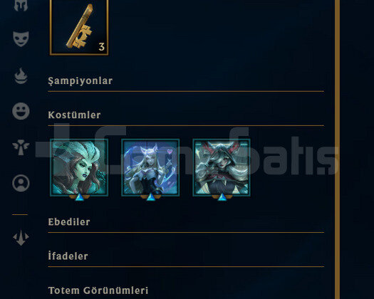TR Unranked | 3 Kostüm - 27 Hero | LoL Hesap