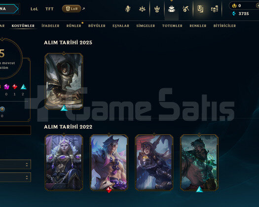 TR Unranked | 5 Kostüm - 31 Hero | LoL Hesap