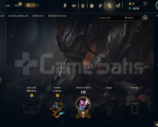 TR Unranked | 2 Kostüm - 22 Hero | LoL Hesap