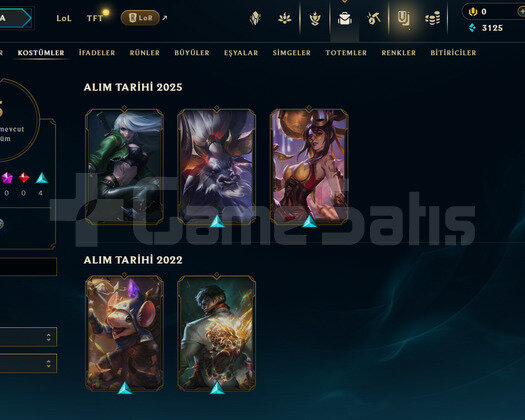 TR Unranked | 5 Kostüm - 30 Hero | LoL Hesap