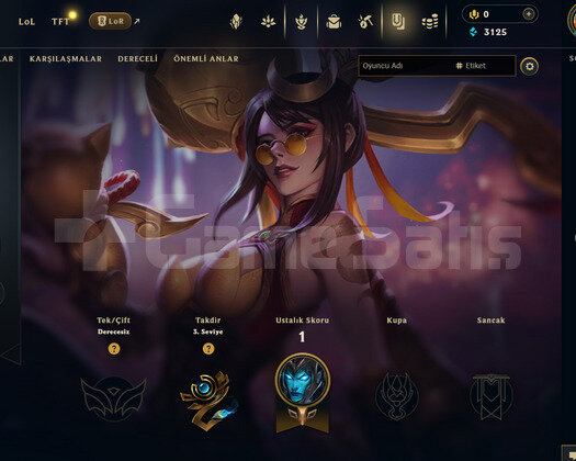 TR Unranked | 5 Kostüm - 30 Hero | LoL Hesap