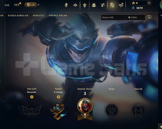 TR Unranked | 4 Kostüm - 29 Hero | LoL Hesap