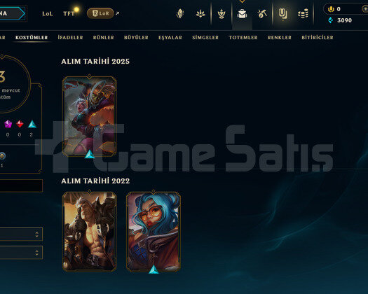 TR Unranked | 3 Kostüm - 27 Hero | LoL Hesap
