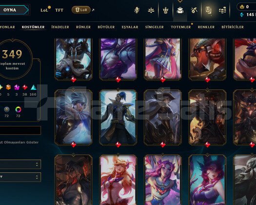 633 LEVEL / 349 SKIN / FULL HERO / +MAIL / +TEL