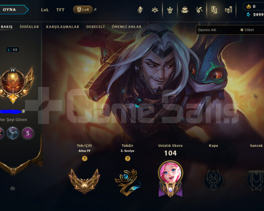 TR G4 23SKİN BOL YASUO VE ADC SKİNLİ ACC! HANDMADE