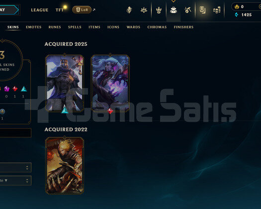 TR Unranked | 3 Kostüm - 24 Hero | LoL Hesap