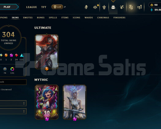 TR / 460 LEVEL / 304 SKIN / 171 HERO / +MAIL