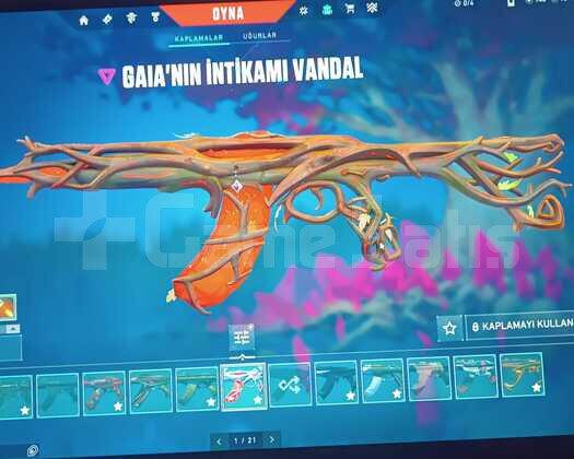 hesapta 20 den fazla vandal 16 dan fazla bıçak var