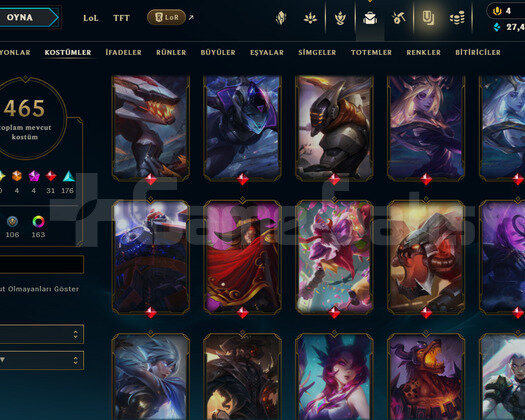 609 LEVEL / 465 SKIN / FULL HERO / +MAIL / +TEL