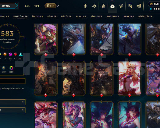 821 LEVEL / 583 SKIN / FULL HERO / +MAIL / KAÇMAZ