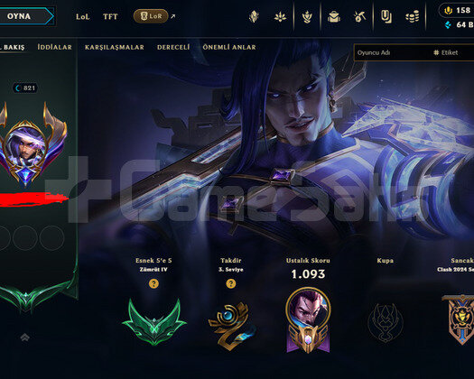 821 LEVEL / 583 SKIN / FULL HERO / +MAIL / KAÇMAZ