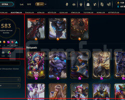 821 LEVEL / 583 SKIN / FULL HERO / +MAIL / KAÇMAZ