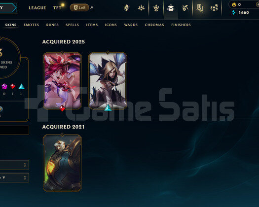 TR Unranked | 3 Kostüm - 28 Hero | LoL Hesap