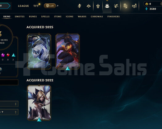 TR Unranked | 3 Kostüm - 23 Hero | LoL Hesap