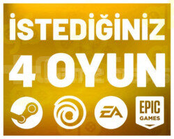 İstediğiniz 4 Oyun +Garanti
