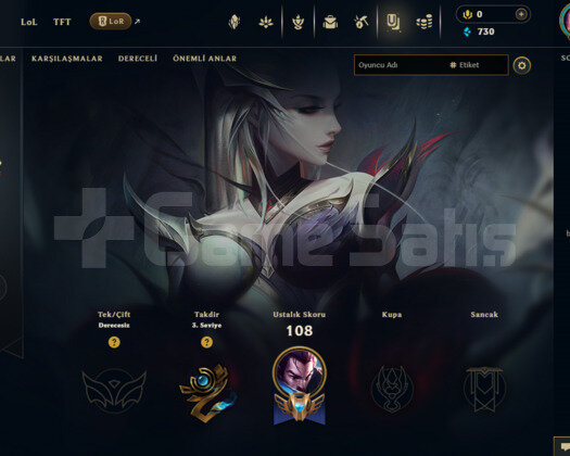 TR 44 HERO 8 SKIN DERECELI HAZIR UNRANKED HESAP