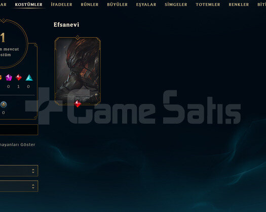 TR Demir 1 | 1 Kostüm - 29 Hero | LoL