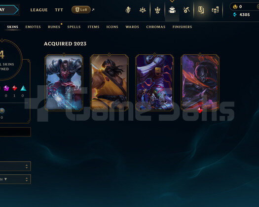 TR Unranked | 4 Kostüm - 21 Hero | LoL Hesap