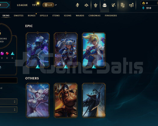 TR Unranked | 6 Kostüm - 20 Hero | LoL Hesap