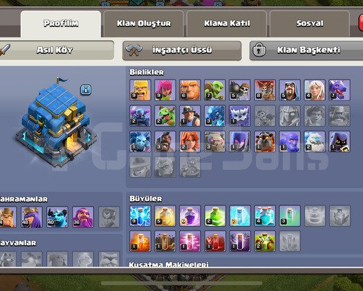 Bb12 + 5000 taş + 4200 kupa Clash royale