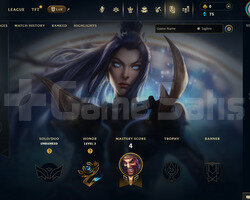 EUW Unranked | 4 Kostüm - 25 Hero | LoL Hesap