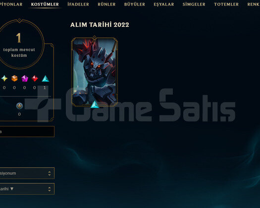 TR Unranked | 1 Kostüm - 26 Hero | LoL