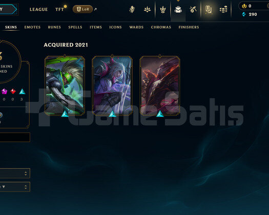 EUW Unranked | 3 Kostüm - 25 Hero | LoL Hesap