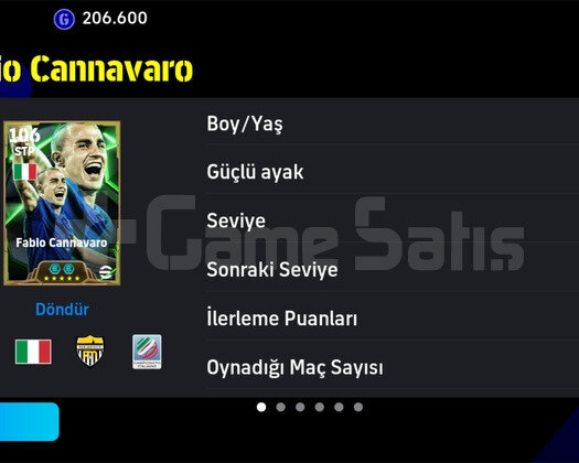 Efsane 106 Cannavaro 103 Scholes