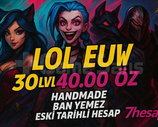 BAN YEMEZEUW 40K+ MÖ 30 Lvl Unranked Hesap