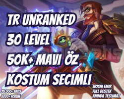 KOSTÜM SEÇİMLİ TR 50K+ MAVİ ÖZ VIP 30 LEVEL