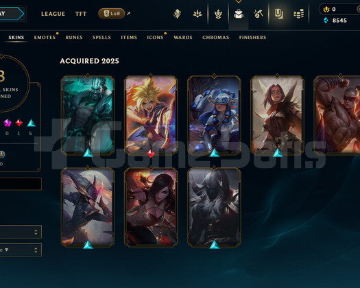 TR Demir 3 | 8 Kostüm - 34 Hero | LoL Hesap
