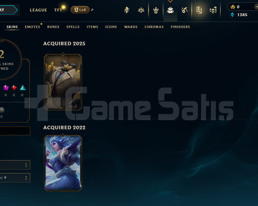 TR Bronz 2 | 2 Kostüm - 25 Hero | LoL Hesap