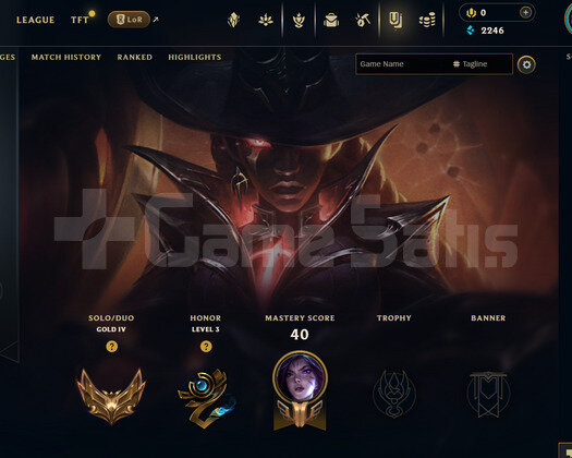 TR Gold 4 | 3 Kostüm - 40 Hero | LoL Hesap