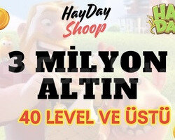 40 LVL ÜZERİ 3 MİLYON ALTIN PAKETİ