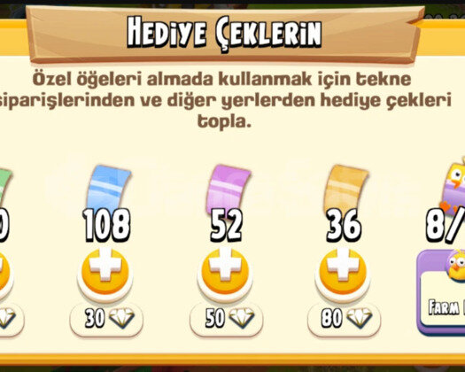 HAYDAY 1000 KARIŞIK HEDİYE ÇEKİ +XP ARTMA
