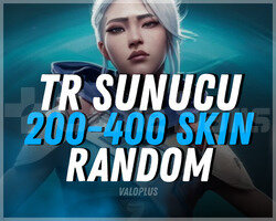 TR SUNUCU 200 SKİN VALORANT RANDOM HESAP