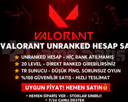 VALORANT UNRANKED +20 LVL RANKED HAZIR HESAP