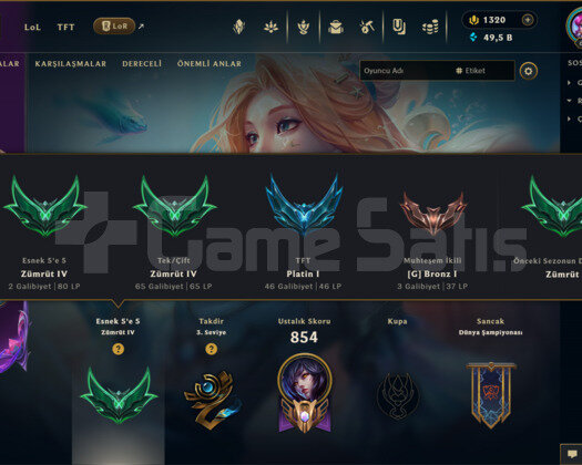 498 KOSTÜM 649 LEVEL 49K+ ÖZ EFSANE MAİL HESAP