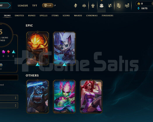 TR Silver 3 | 5 Kostüm - 25 Hero | LoL Hesap