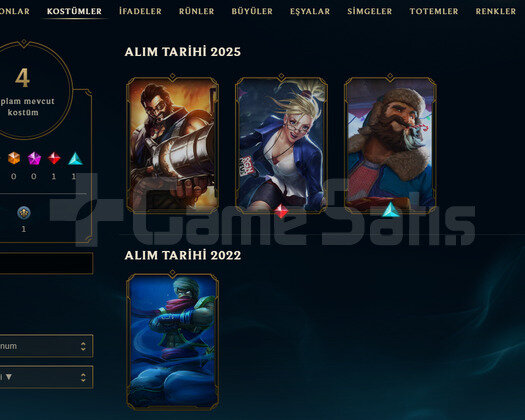 TR Unranked | 4 Kostüm - 32 Hero | LoL