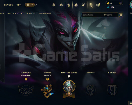 EUW Unranked | 3 Kostüm - 43 Hero | LoL Hesap