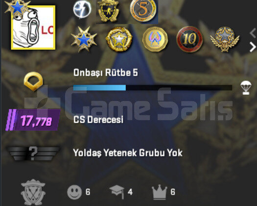 7 MADALYALI FACEIT KAYITSIZ 17.7K PREMIER 20K PEAK