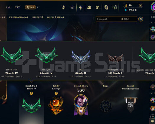 1.6M YASUO + 1.3M ZED ACİL SATILIK OTP HESABI