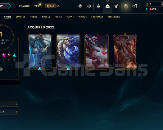 TR Unranked | 4 Kostüm - 24 Hero | LoL Hesap