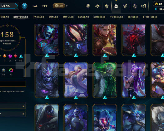 TR / 404 LEVEL / 158 SKIN / FULL HERO / +MAIL