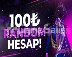 ÖZEL STOK 100 TL RANDOM HESAP VİP +++