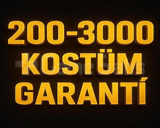 | BOŞ HESAP YOK | DOPDOLU 200-3000 KOSTÜM GARANTİ